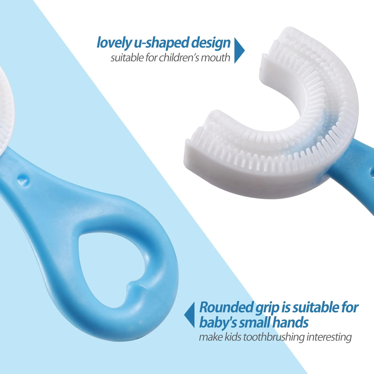 360 Degree U-Shaped Baby Toothbrush Children Child Toothbrush