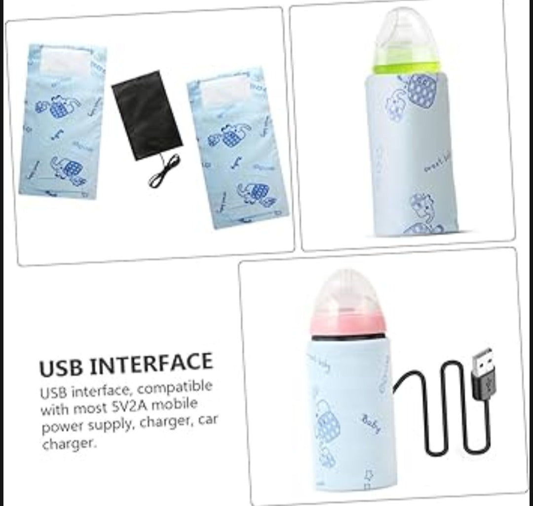 Portable USB Baby Bottle Warmer – Travel and Home Use (Without Feeder)