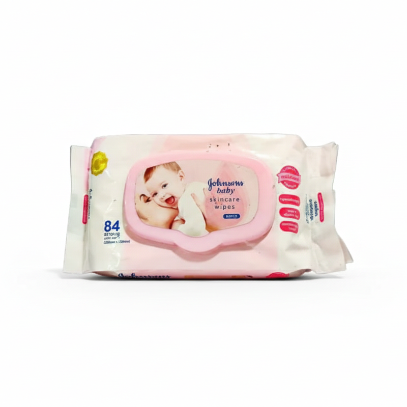 Johnson’s Baby Wipes Gentle 84 Pcs – Soft, Alcohol-Free, Dermatologically Tested Wipes for Newborn
