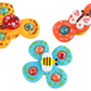3PCS Rattle Suction Baby Toys Set Fun Sensory Teether Toys For Infants And Toddlers