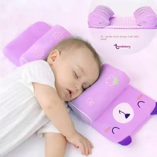 Adjustable Baby Sleeping Support Pillow Anti Roll Cushion And Neck Protection